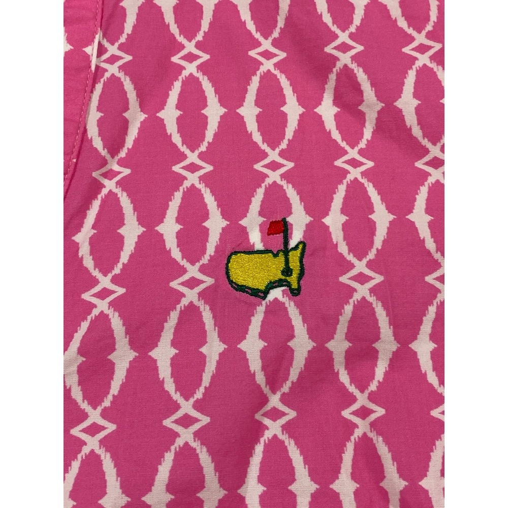 Magnolia Lane Collection Masters Pink Tunic Top 3/4 Sleeve Small Golf FLAW